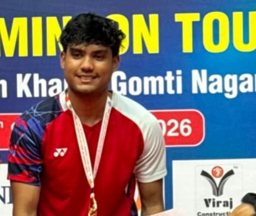 बैडमिंटन में बांदा के अर्श मोहम्मद ने भारत में मेन्स डबल्स की टॉप रैंकिंग की हासिल