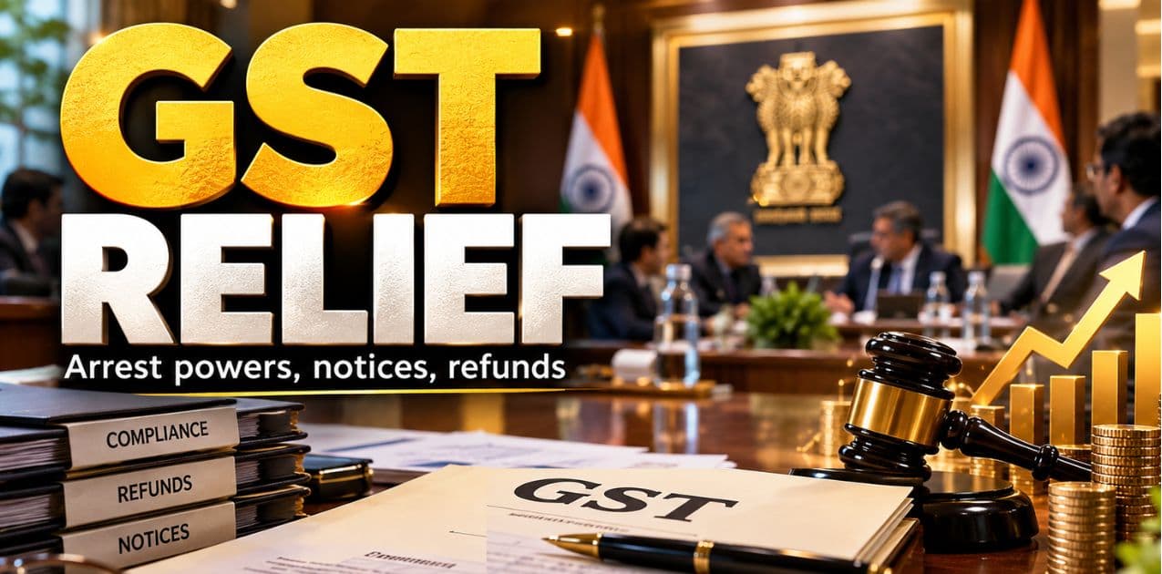 कारोबारियों के लिए बड़ी खुशखबरी: GST नियमों में सरकार ने दी बड़ी ढील, जेल जाने की अनिवार्यता खत्म