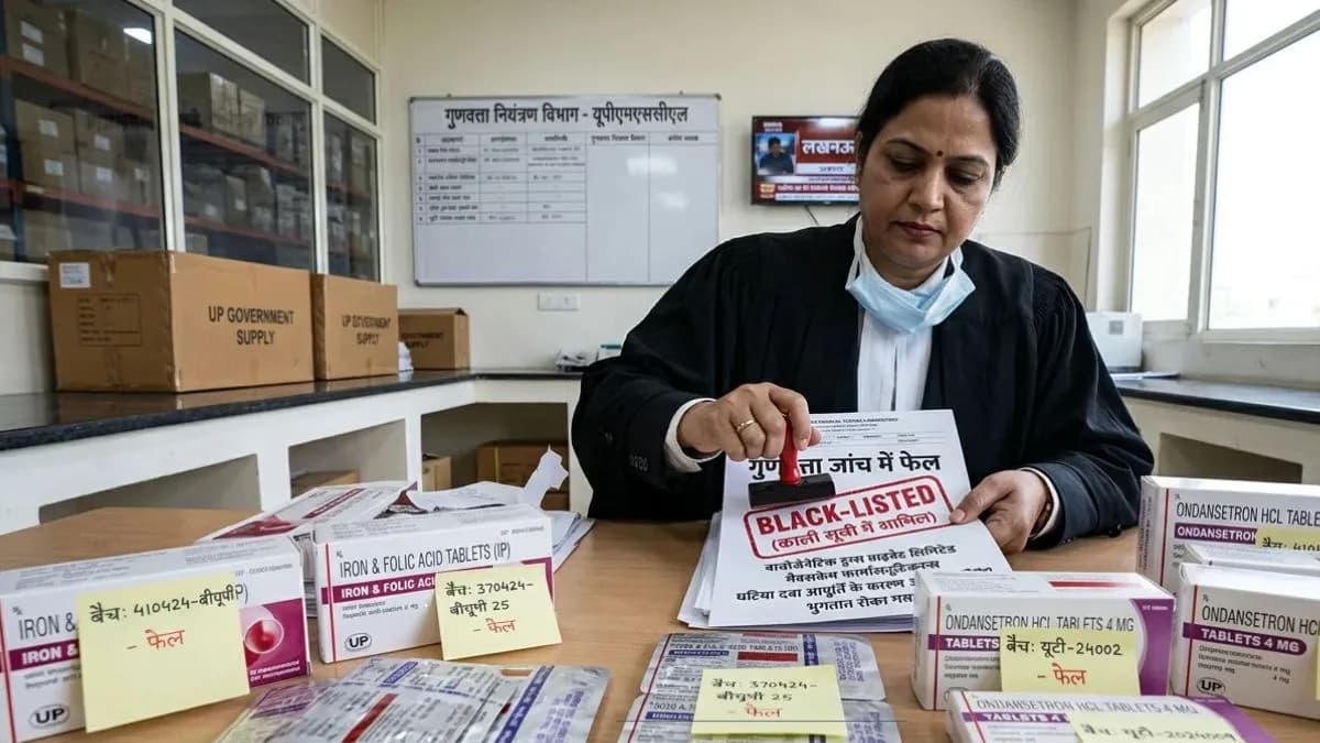उत्तर प्रदेश में आयरन और उल्टी रोकने की दवा गुणवत्ता जांच में फेल, स्वास्थ्य विभाग ने दो दवा कंपनियों को किया ब्लैकलिस्ट