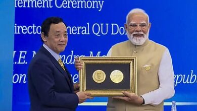 Photo of PM Modi receives Agricola Medal from the Food and Agriculture Organization in Rome