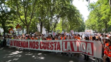 Photo of Thousands protest in Madrid over rising housing costs and rent crisis in Spain