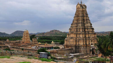 Photo of ASI removes additional walls inside Hampi’s Virupaksha Temple gopuram