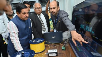 Photo of Pralhad Joshi commissions Indian Standard Time dissemination network using White Rabbit technology