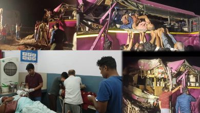 Photo of मथुरा से दिल्ली लौट रही श्रद्धालुओं से भरी बस ट्रक में भिड़ी, तीन की मौत, 31 जख्मी