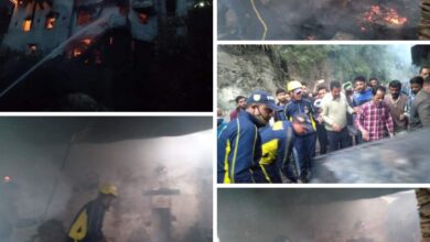 Photo of त्यूणी पुल के पास लकड़ी के चार मंजिला घर में लगी आग, चार बच्चों की मौत