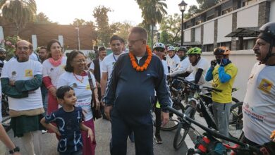Photo of उत्तराखंड में देश की पहली मिलेट क्रांति साइकिल रैली पर पुष्प वर्षा