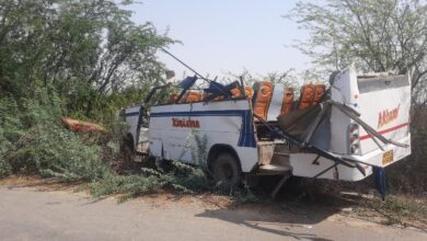 Photo of बारातियों से भरी अनियंत्रित बस खाई में गिरी, पांच की मौत , 17 घायल