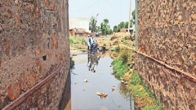 Photo of सुंबल के आशाम गांव में जलभराव की समस्या से लोग परेशान