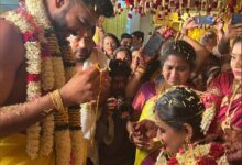 Photo of श्रुति रघुनाथन के साथ शादी के बंधन में बंधे ऑलराउंडर वेंकटेश अय्यर