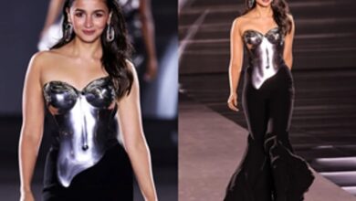 Photo of पेरिस फैशन वीक में आलिया ने गौरव गुप्ता की डिजाइनर ड्रेस में बिखेरा जलवा