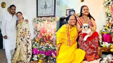 Photo of गणपति की भक्ति में डूबी हैं अभिनेत्री देवोलीना भट्टाचार्जी