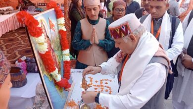 Photo of दीप प्रज्जवलन के साथ हुआ अखिल भारतीय बैठक का शुभारम्भ