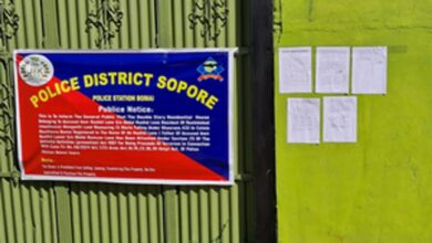 Photo of सोपोर में आतंकवादियों के एक सहयोगी की एक करोड़ की संपत्ति जब्त