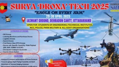 Photo of भारतीय सेना की मध्य कमान 29-30 अप्रैल 2025 को देहरादून में ‘सूर्या ड्रोन टेक – 2025’ का आयोजन करेगी