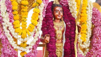 Photo of श्रीराम मंदिर में प्राण प्रतिष्ठा अनुष्ठान में दूसरे दिन अधिवास और विग्रहों काे कराया गया भ्रमण