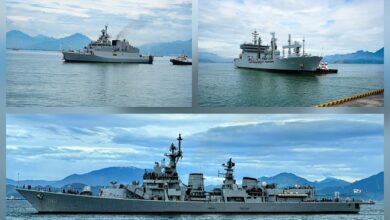 Photo of हिंद-प्रशांत क्षेत्र में समुद्री संबंध प्रगाढ़ करने भारत के तीन जहाज वियतनाम पहुंचे