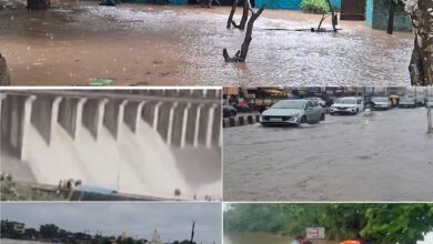 Photo of मध्य प्रदेश में मूसलधार बारिश से जनजीवन अस्त-व्यस्त, कई जिलों में बाढ़ जैसे हालात, गुना में सेना बुलाई गई