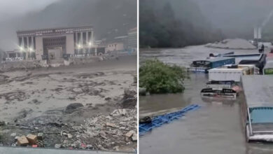 Photo of नेपाल और चीन को जोड़ने वाला वाला पुल बाढ़ में बहा