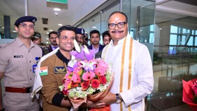 Photo of शुभांशु शुक्ला का लखनऊ आगमन पर हुआ भव्य स्वागत