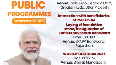 Photo of प्रधानमंत्री मोदी दिल्ली के भारत मंडपम में आज शाम करेंगे वर्ल्ड फूड इंडिया-2025 का आगाज