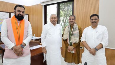 Photo of केंद्रीय मंत्री और बिहार चुनाव प्रभारी धर्मेंद्र प्रधान ने मुख्यमंत्री नीतीश से की मुलाकात