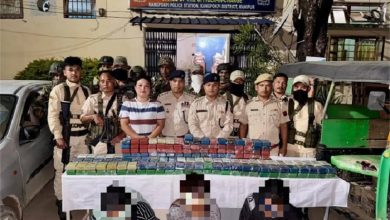 Photo of मणिपुरः भारी मात्रा में संदिग्ध ब्राउन शुगर जब्त, 3 गिरफ्तार