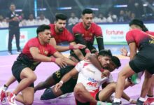 Photo of पीकेएल 12 : बेंगलुरू बुल्स ने गुजरात को 54-26 से हराया, प्लेऑफ में तीसरा स्थान किया पक्का