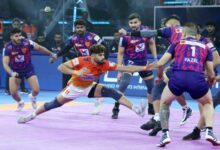 Photo of पीकेएल-12 (फाइनल) : पुनेरी पल्टन को 3 अंक से हराकर दबंग दिल्ली केसी दूसरी बार बना चैंपियन