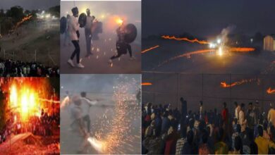 Photo of मप्र के गौतमपुरा में हिंगोट युद्ध परंपरा दहकती ज्वाला के साथ हुई जीवंत