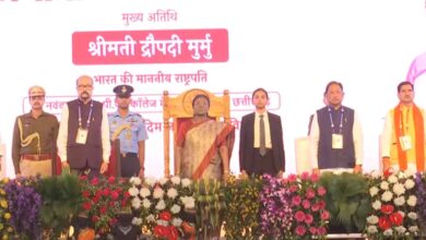 Photo of राष्ट्रपति ने छत्तीसगढ़ के अंबिकापुर में जनजातीय समाज के लोगों से की मुलाकात