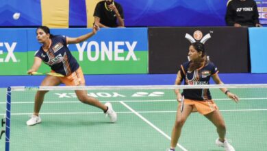 Photo of भारतीय जोड़ियों की मजबूत शुरुआत, त्रिशा–गायत्री और साई–पृथ्वी अंतिम 16 में