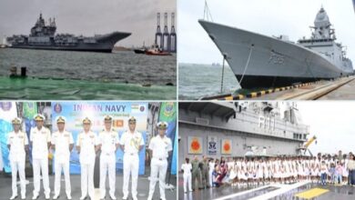 Photo of श्रीलंकाई नौसेना के अंतरराष्ट्रीय बेड़े की समीक्षा में शामिल हुए विक्रांत और उदयगिरि