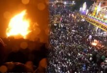 Photo of तमिलनाडु के तिरुवन्नमलाई में कार्तिक दीप महोत्सव, लाखों श्रद्धालुओं ने किए अरुणाचलेश्वर के दिव्य ज्योति स्वरूप के दर्शन