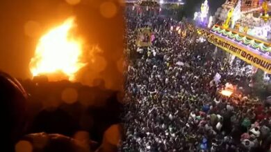 Photo of तमिलनाडु के तिरुवन्नमलाई में कार्तिक दीप महोत्सव, लाखों श्रद्धालुओं ने किए अरुणाचलेश्वर के दिव्य ज्योति स्वरूप के दर्शन