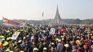 Photo of बांग्लादेश ने मुक्ति संग्राम के पराक्रमी योद्धाओं को पुष्पांजलि अर्पित करके किया नमन