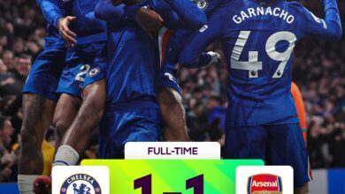 Photo of प्रीमियर लीग : आर्सेनल-चेल्सी ड्रॉ, मैनचेस्टर यूनाइटेड की शानदार वापसी और लिवरपूल की जीत