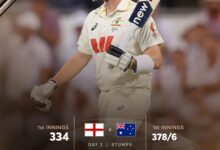 Photo of अर्धशतकों की बरसात : ऑस्ट्रेलिया ने इंग्लैंड पर 44 रनों की मजबूत बढ़त बनाई