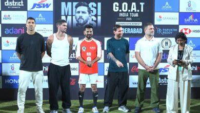 Photo of हैदराबाद में मेसी का जलवा, प्रदर्शनी मैच में दर्शकों को किया मंत्रमुग्ध