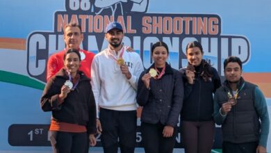 Photo of 45–43 की जीत के साथ अनंतजीत–दर्शन ने जीता स्कीट मिक्स्ड टीम स्वर्ण