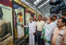 Photo of निःशुल्क तीर्थयात्रा योजना के तहत चेन्नई से 602 श्रद्धालु रामेश्वरम-काशी तीर्थयात्रा के लिए रवाना