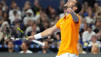 Photo of अल्काराज़ की धुआंधार जीत, मियामी प्रदर्शनी मैच में छाया स्पेनिश सितारा