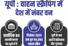 Photo of वाहन स्क्रैपिंग में यूपी देश में नंबर वन, सर्वाधिक 94,094 वाहनों की स्क्रैपिंग