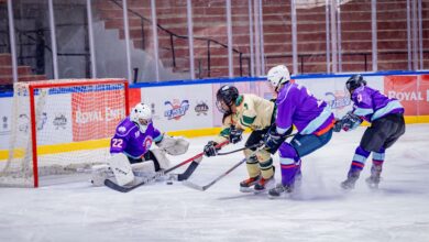 Photo of रॉयल एनफील्ड आइस हॉकी लीग सीज़न 3 के दूसरे दिन बड़े जीत और रिकॉर्ड पल