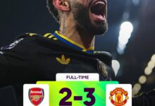 Photo of कुन्हा के गोल से मैनचेस्टर यूनाइटेड ने रोचक बनाई प्रीमियर लीग की खिताबी होड़