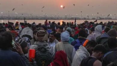 Photo of विश्व प्रसिद्ध संगम में शुभ मुहूर्त में शुरू हुआ मौन ब्रत के साथ स्नान