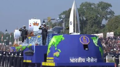 Photo of गणतंत्र दिवस परेड में नौसेना ने झांकी के जरिए दिखाई भारत की समुद्री ताकत