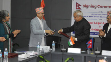 Photo of नेपाल-भारत के बीच पारस्परिक कानूनी सहायता संबंधी समझौते पर हस्ताक्षर