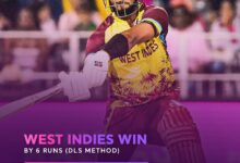 Photo of डकवर्थ-लुईस पद्धति से वेस्टइंडीज ने तीसरे टी20 में हासिल की रोमांचक जीत