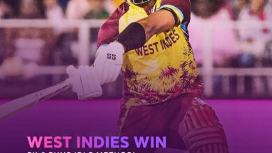 Photo of डकवर्थ-लुईस पद्धति से वेस्टइंडीज ने तीसरे टी20 में हासिल की रोमांचक जीत