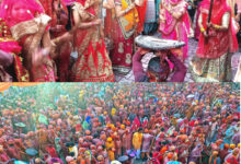 Photo of नंदगांव और रावल में हुई लठामार होली, हुरियालों पर बरसी प्रेमपगी लाठियां